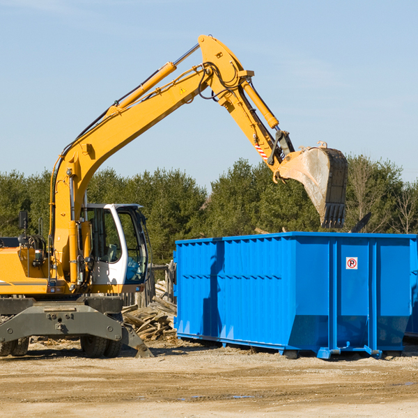 are there any restrictions on where a residential dumpster can be placed in Lyme CT